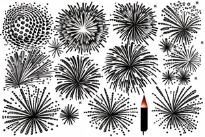 Fireworks tattoo idea