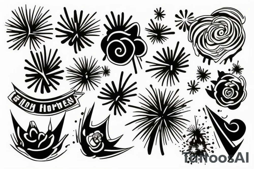 Fireworks tattoo idea