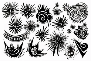 Fireworks tattoo idea