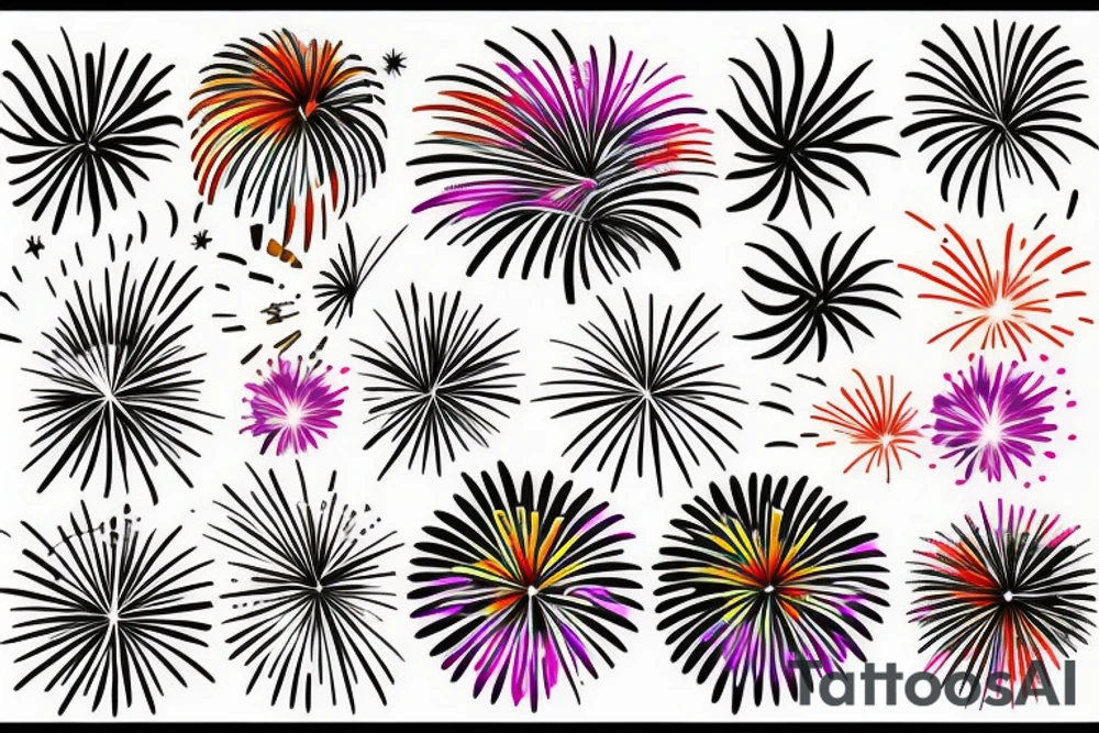 Fireworks tattoo idea