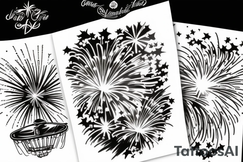 Fireworks tattoo idea