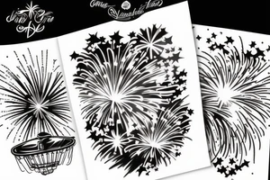 Fireworks tattoo idea