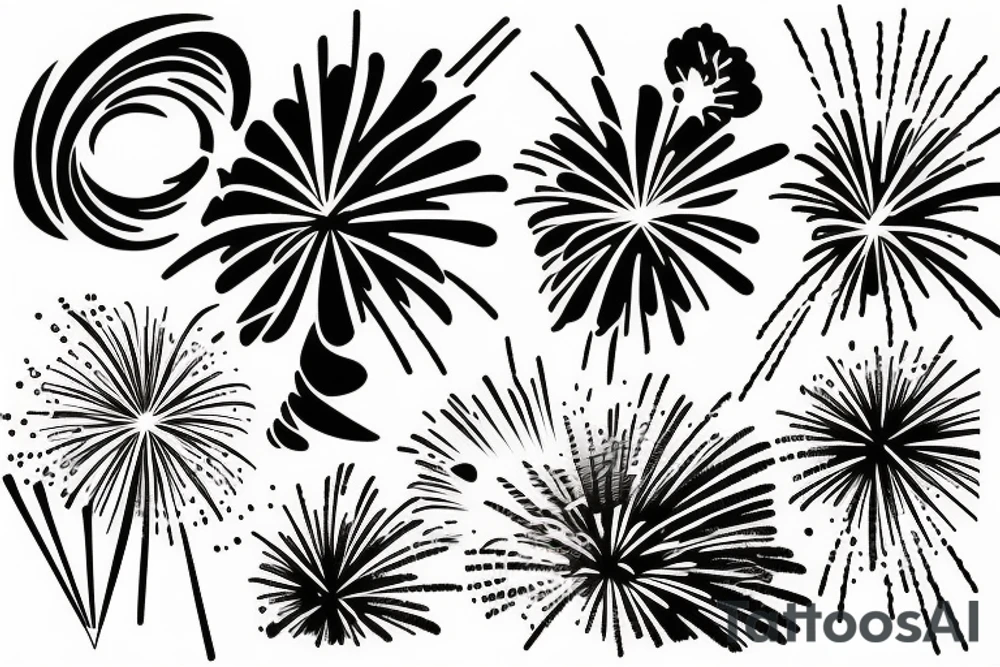 Fireworks tattoo idea