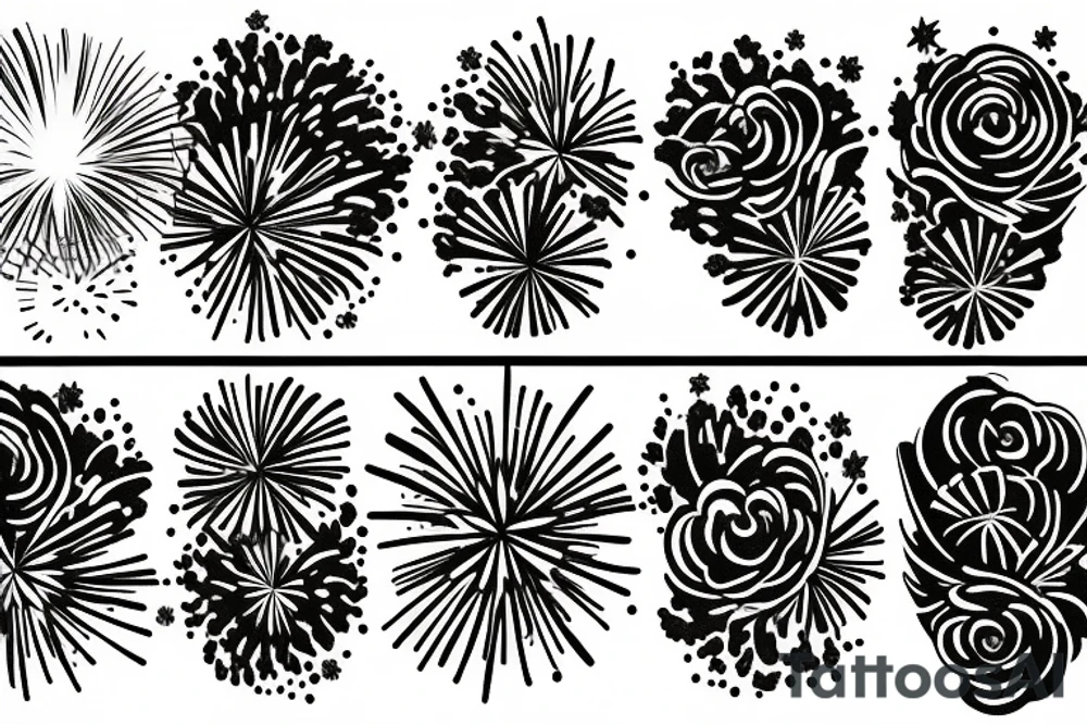 Fireworks tattoo idea