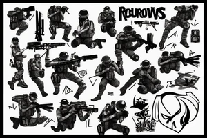 It should be from the game called Rainbow six siege tattoo idea