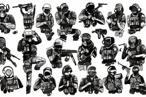 It should be from the game called Rainbow six siege tattoo idea