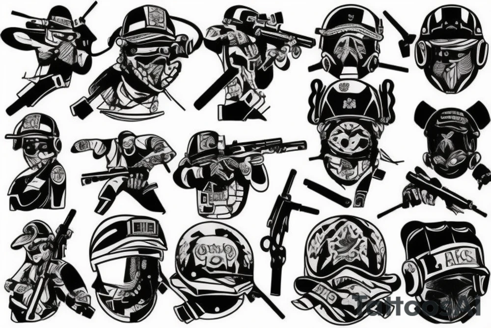 It should be from the game called Rainbow six siege tattoo idea
