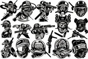 It should be from the game called Rainbow six siege tattoo idea