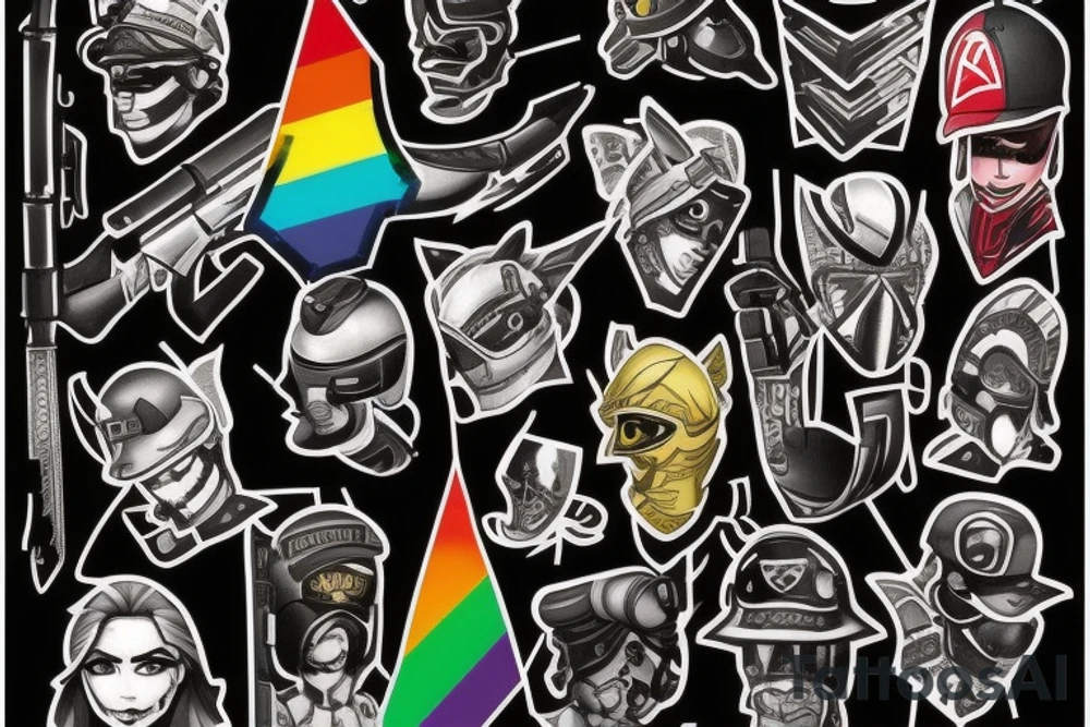 It should be from the game called Rainbow six siege. The tattoo should be the mixture of the icons of Ash, Ela and Twitch. tattoo idea