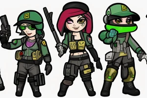 Ash, Ela and Twitch are from Rainbow Six Siege game. They have icons, need a tatto from their icons tattoo idea