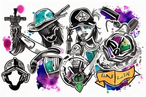 ela from rainbow six siege tattoo idea