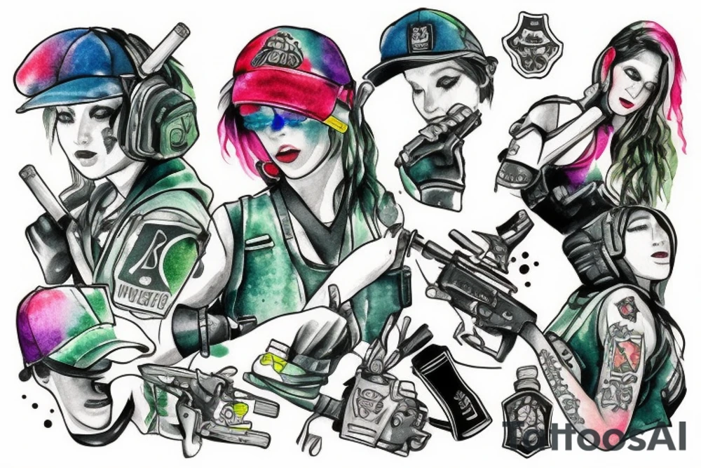 ela from rainbow six siege tattoo idea