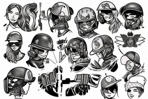 ela from rainbow six siege tattoo idea