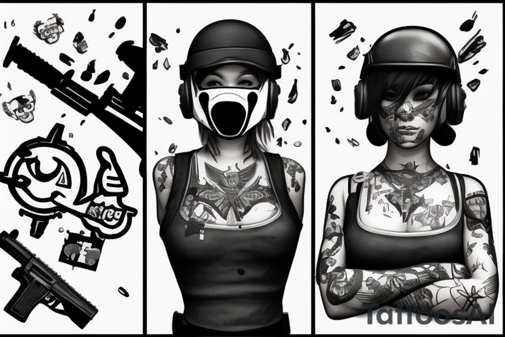 ela from rainbow six siege tattoo idea