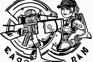 ela from rainbow six siege tattoo idea