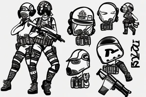 ela from rainbow six siege tattoo idea