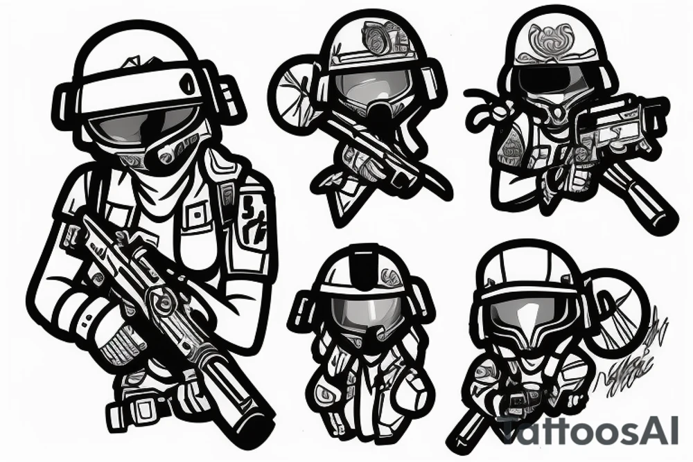 ela from rainbow six siege tattoo idea