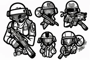 ela from rainbow six siege tattoo idea