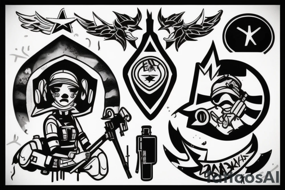 ela from rainbow six siege tattoo idea