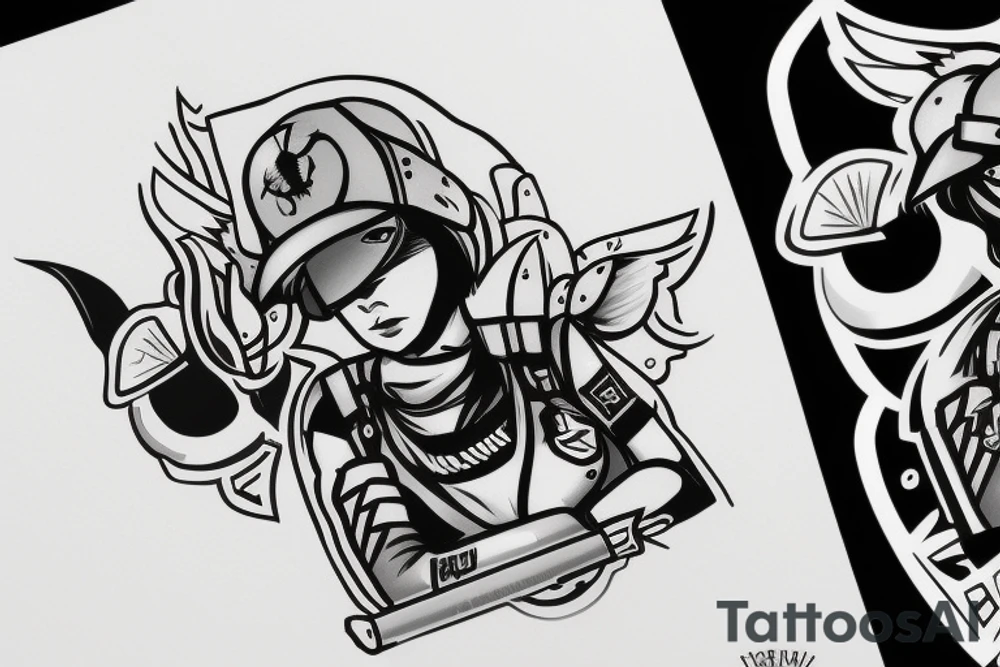 ela from rainbow six siege tattoo idea