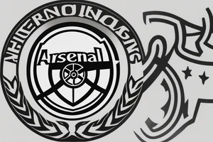 Arsenal London logo cannon tattoo idea