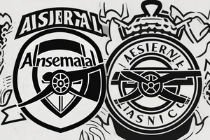 Arsenal London logo cannon tattoo idea