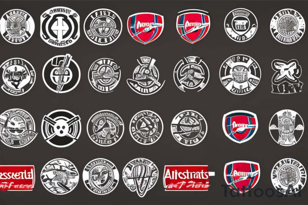 Arsenal London logo cannon tattoo idea