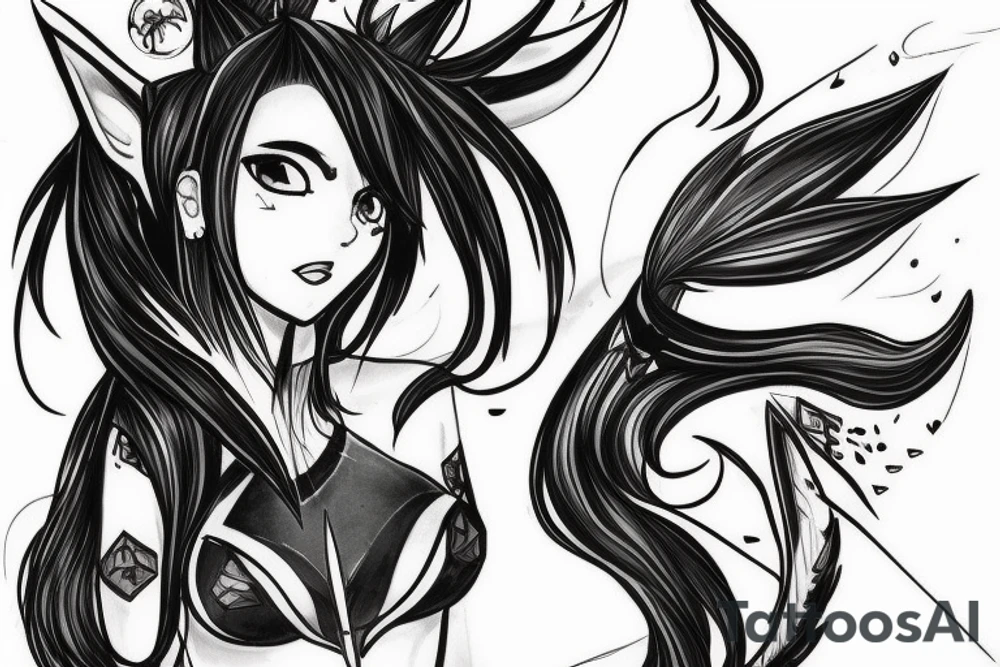 Ahri for League of legends tattoo idea
