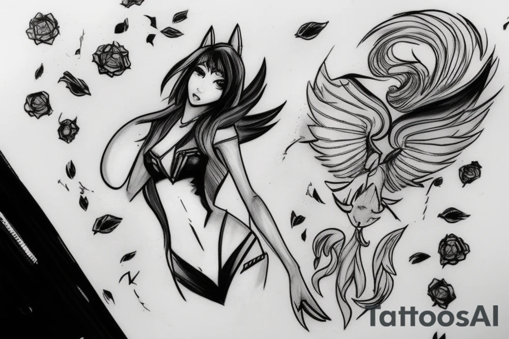 Ahri for League of legends tattoo idea