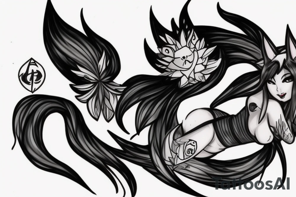 Ahri for League of legends tattoo idea