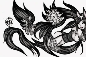 Ahri for League of legends tattoo idea