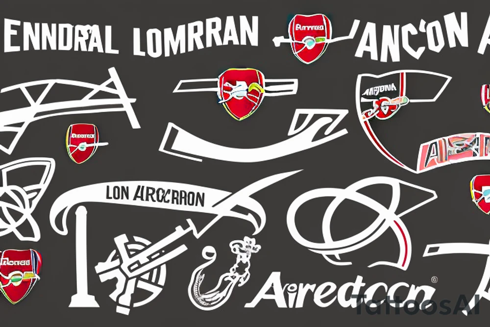 Arsenal London logo cannon tattoo idea