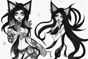 Ahri from League of legends tattoo idea