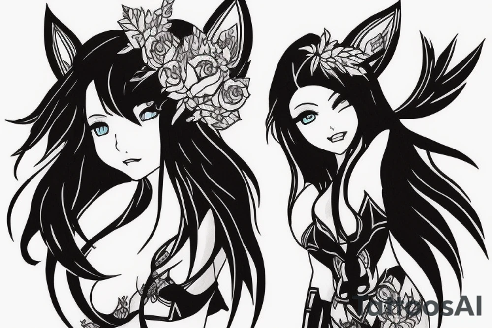 Ahri from League of legends tattoo idea