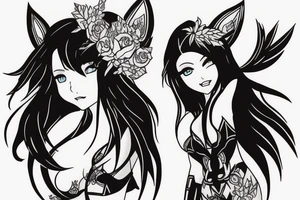 Ahri from League of legends tattoo idea