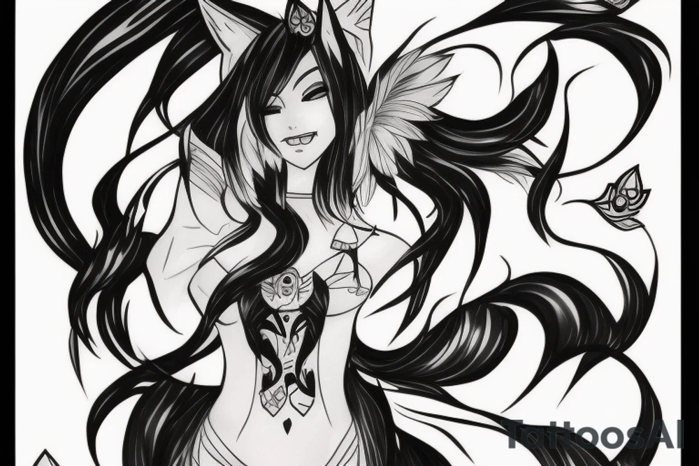 Ahri from League of legends tattoo idea
