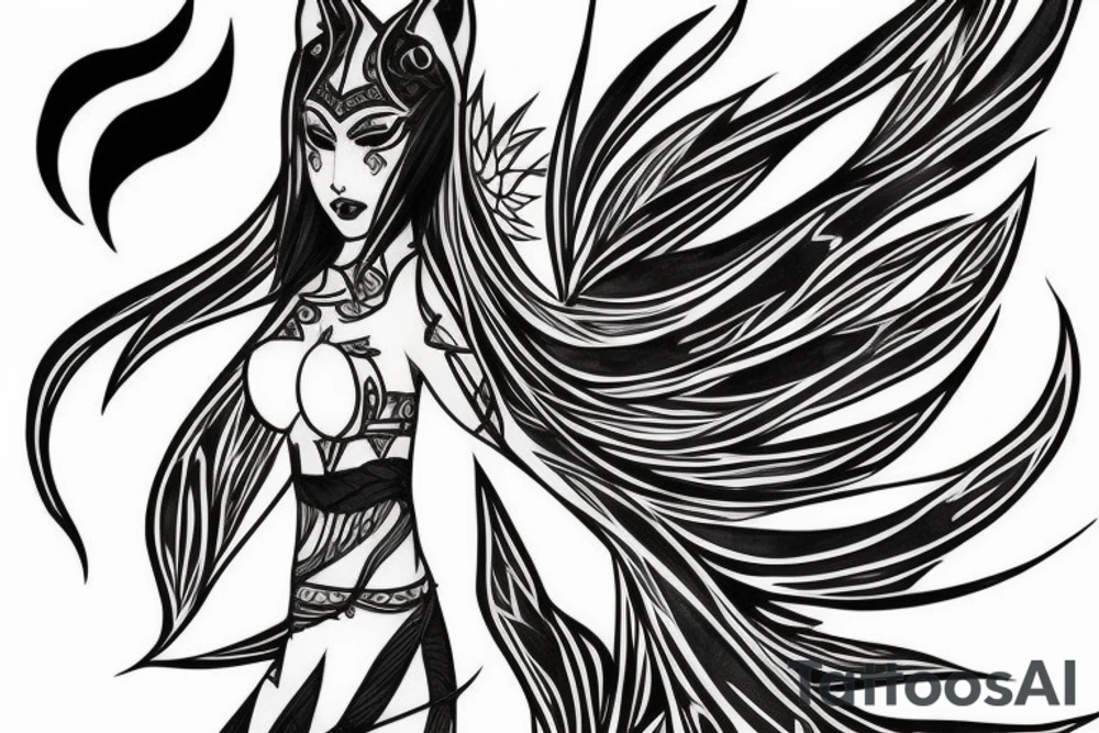 Ahri from League of legends tattoo idea
