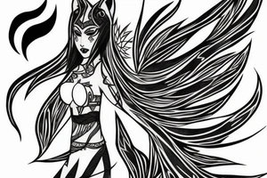 Ahri from League of legends tattoo idea