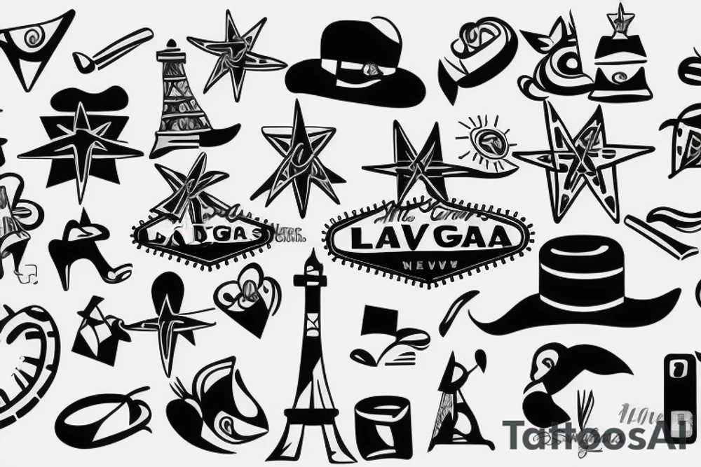signboard
 "Las Vegas" tattoo idea