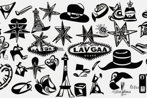 signboard
 "Las Vegas" tattoo idea
