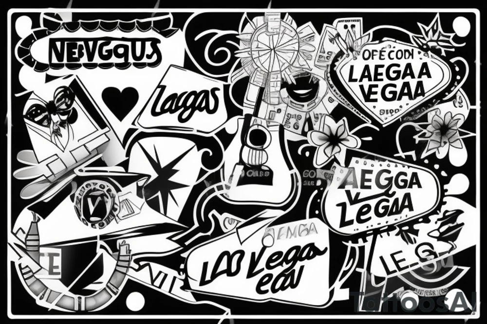 signboard
 "Las Vegas" tattoo idea