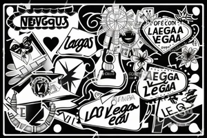 signboard
 "Las Vegas" tattoo idea
