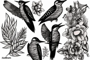 woodpecker tattoo idea