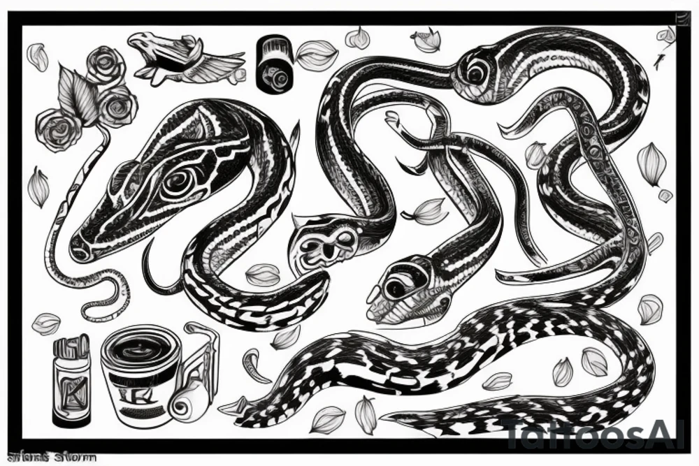 snake tattoo idea