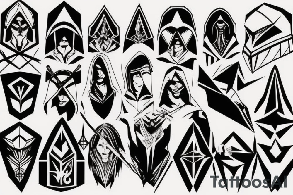 assassins creed logo tattoo idea