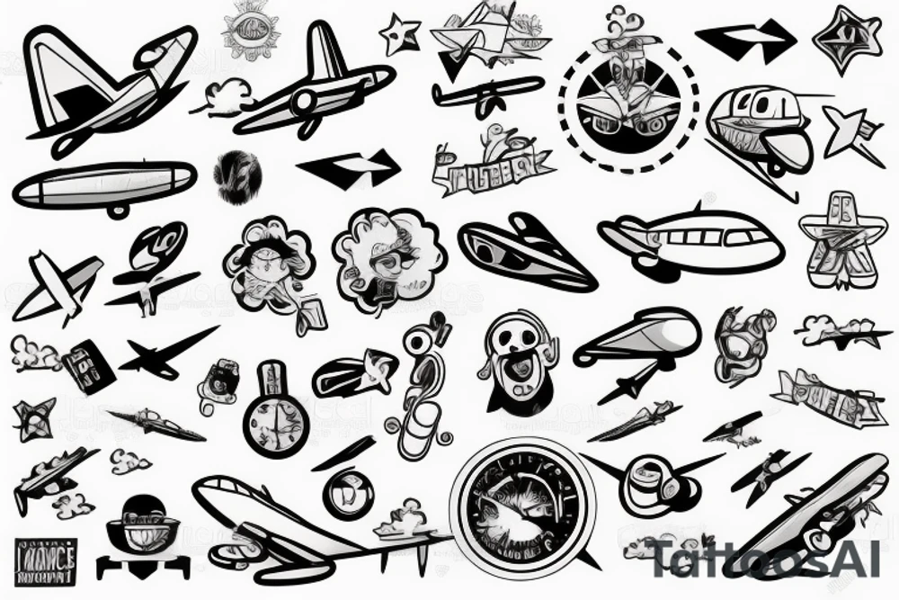 plane window tattoo idea