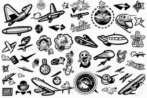 plane window tattoo idea