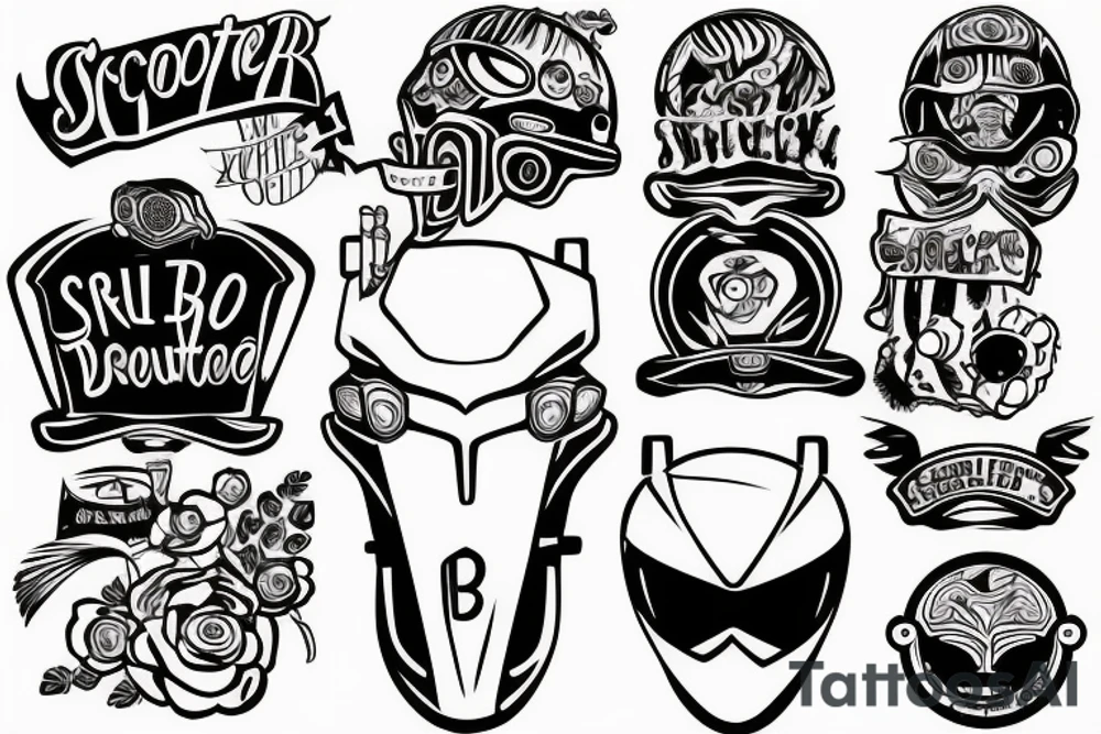scooter tattoo idea