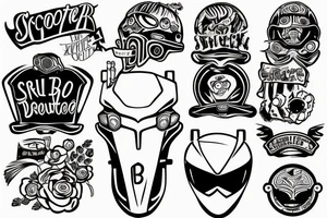 scooter tattoo idea