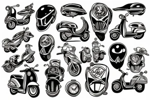 scooter tattoo idea